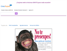 Tablet Screenshot of cristotarjetas.com